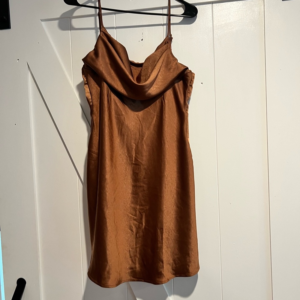 Beautiful sexy satin dress from selfie Leslie